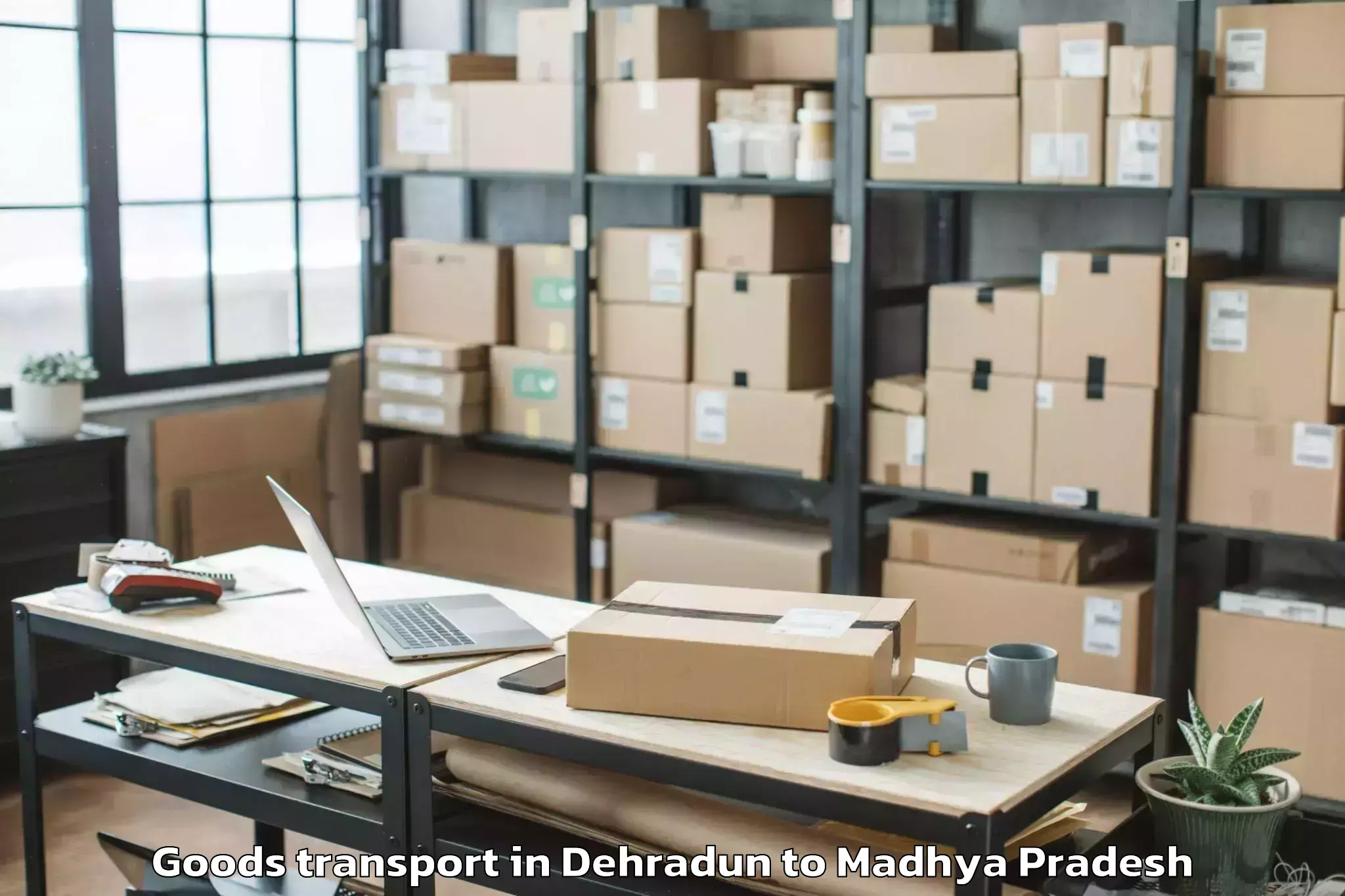 Affordable Dehradun to Multhan Goods Transport